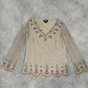 Adrianna Pappell evening essential beaded top
